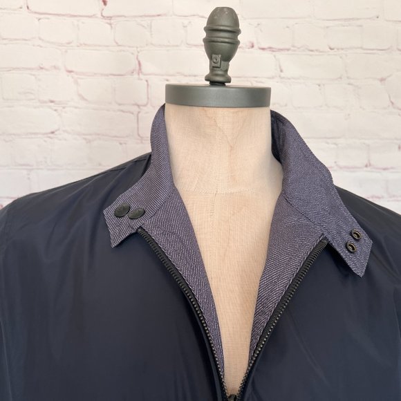 Massino Dutti - Reversible Windbreaker - Like New -Navy - Size XL - Picture 10 of 15